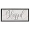 Stupell Industries Soft Grey Blessed Typography Framed Floater Canvas Wall Art